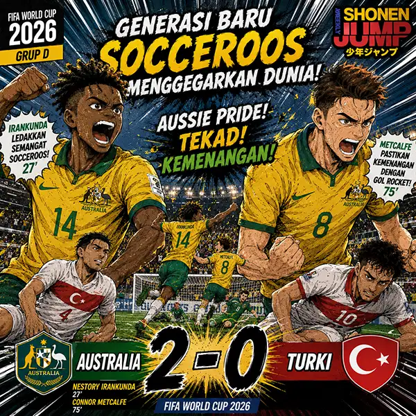 Australia Tumbangkan Turki 2-0: Generasi Baru Socceroos Curi Sorotan di Piala Dunia 2026